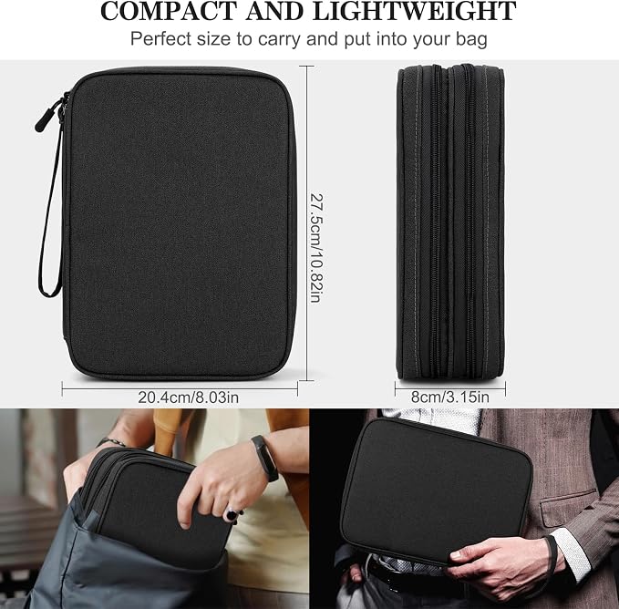 FYY Electronic Organizer, Travel Tech Pouch Bag, Extra Large, Waterproof - Image 2