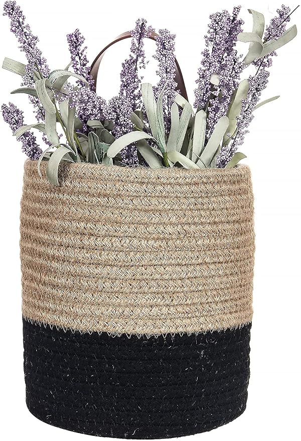 Wall Hanging Storage Basket, Woven Plant Holder - Image 2