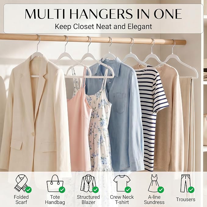 Plastic Hangers 50 Pack - Image 2