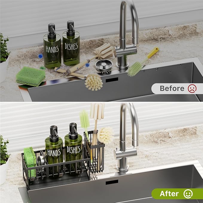 MASADI Kitchen Dish Soap Dispenser Set - Image 3