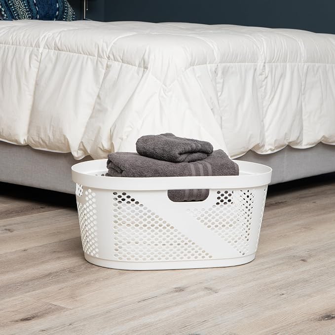 Mind Reader 40L Ventilated Laundry Baskets, Lightweight Clothes Hamper - Image 2