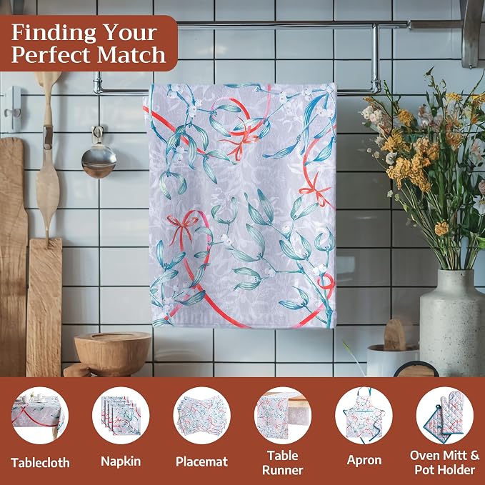 Maison d' Hermine Kitchen Towels Set of 3 Reusable 100% Cotton 27.50" x 20" - Image 4