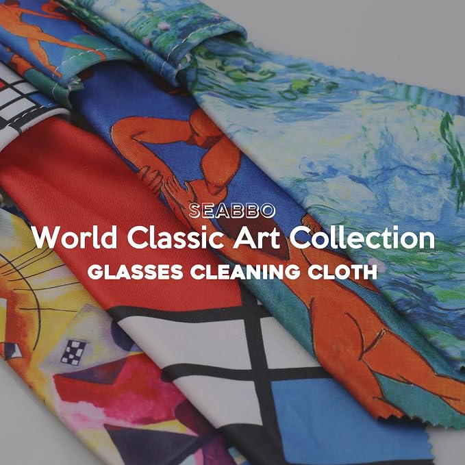 Microfiber Cleaning Cloth for Glasses & Lens-World Classic Art Series 4PCS | - Image 4