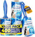 PetLovers Extra Sticky Lint Roller Ultimate Value Set 400 Sheets by PetLovers
