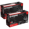 GLOVEWORKS Nitrile Gloves Disposable 5 mil Black Size Medium 2 Boxes of 100 by GLOVEWORKS