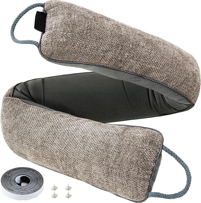 Weighted Door Draft Stopper, 38inch | Under Door Noise Blocker, Front Door by Makryebi