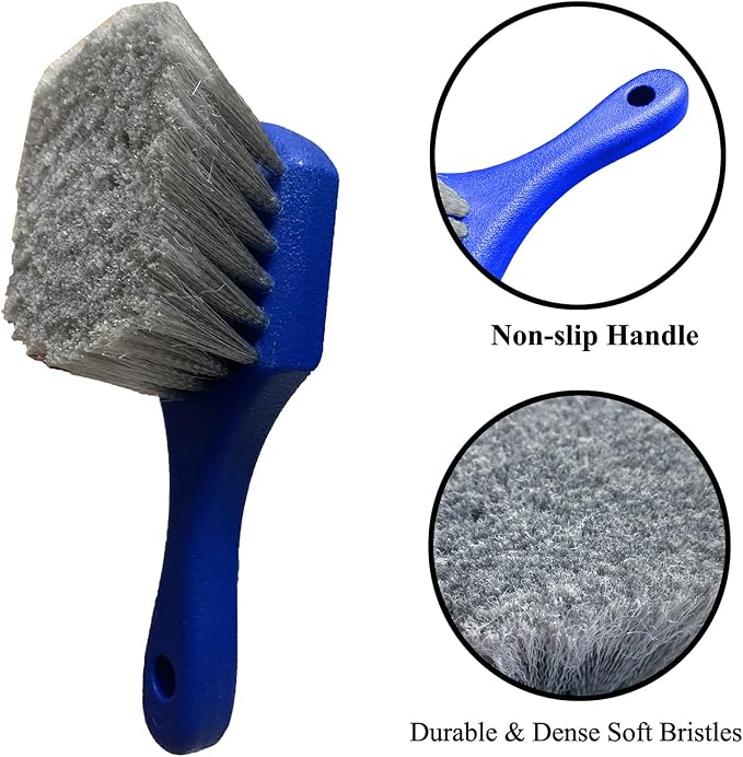 Wheel & Tire Brush for Car Rim, Soft Bristle Car Wash Brush - Image 2