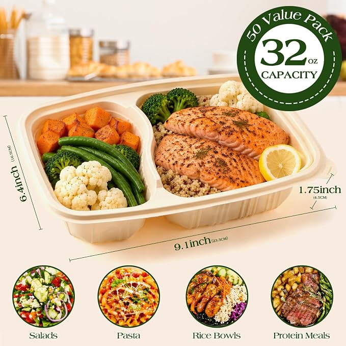 100 Piece Meal Prep Containers Reusable - Image 7