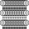 Lansian 72 Pack Curtain Rings by Lansian