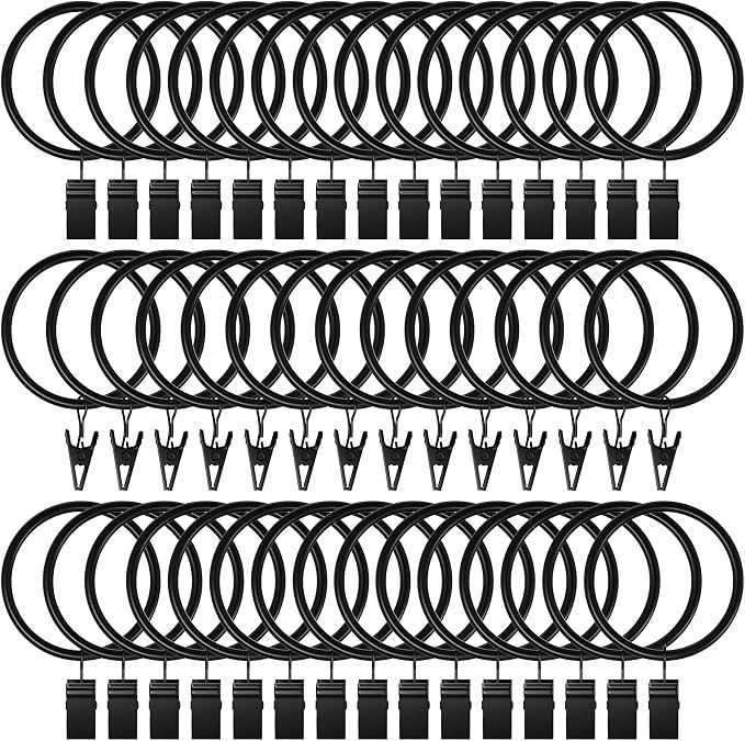 Lansian 72 Pack Curtain Rings by Lansian