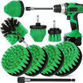 8 Pack Drill Brush Attachment Set, 1/4in Power Scrubber Brush + Extend Long Rod by Tialero