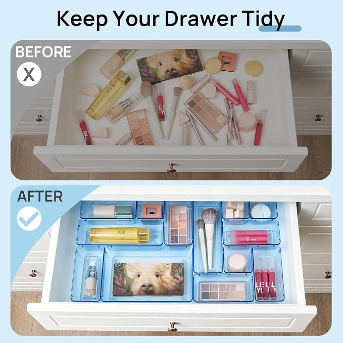 Vtopmart 25 Pack Plastic Drawer Organizers - Image 3