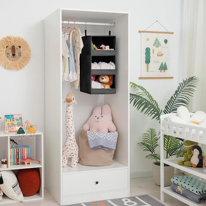 GRANNY SAYS 3-Shelf Hanging Closet Organizer, Foldable Storage, No-Sag Support - Image 7