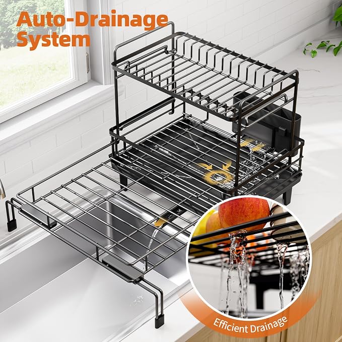 Urackify Expandable Sink Dish Drying Rack - Image 7