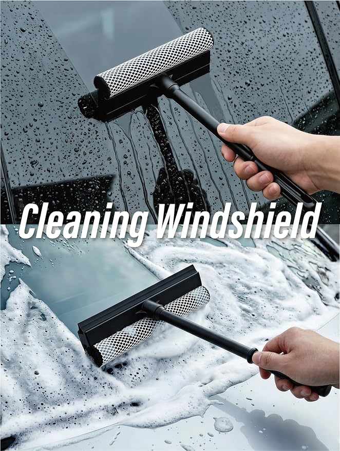 2 in1 Window Squeegee for Car, Window Cleaning Tool - Image 4