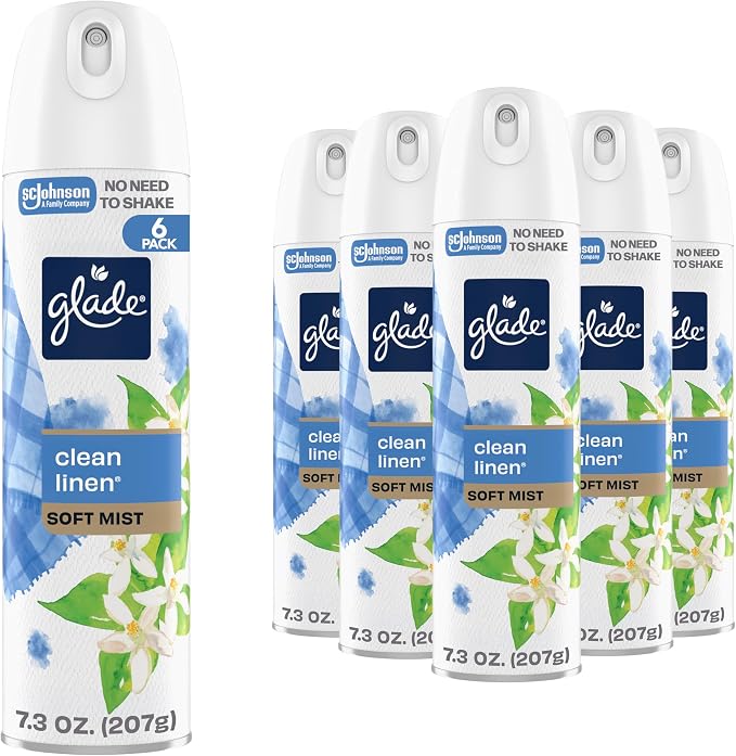 Glade Air Freshener Room Spray, Clean Linen Scent, Odor Fighting to Deliver by Unknown