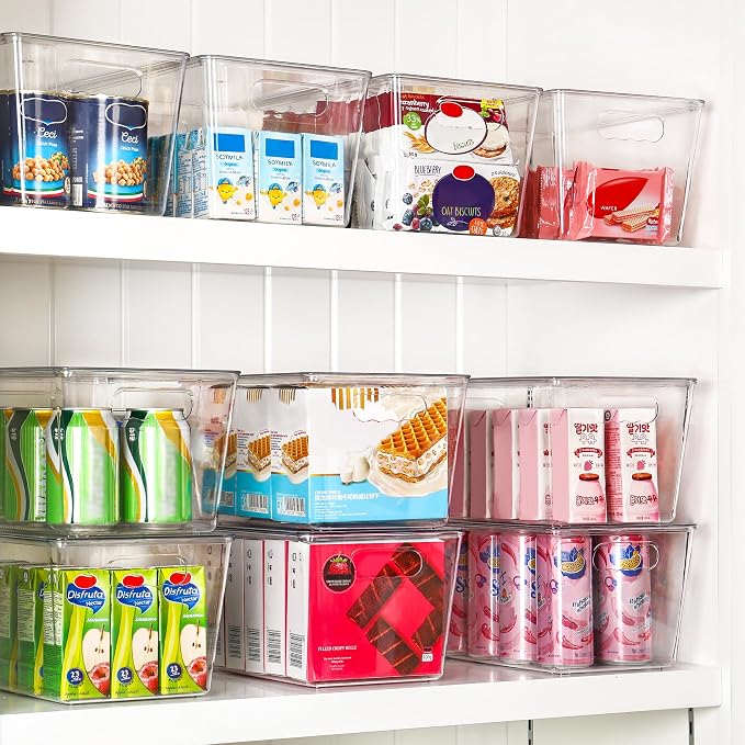 Vtopmart 16 Pack Clear Stackable Storage Bins - Image 4