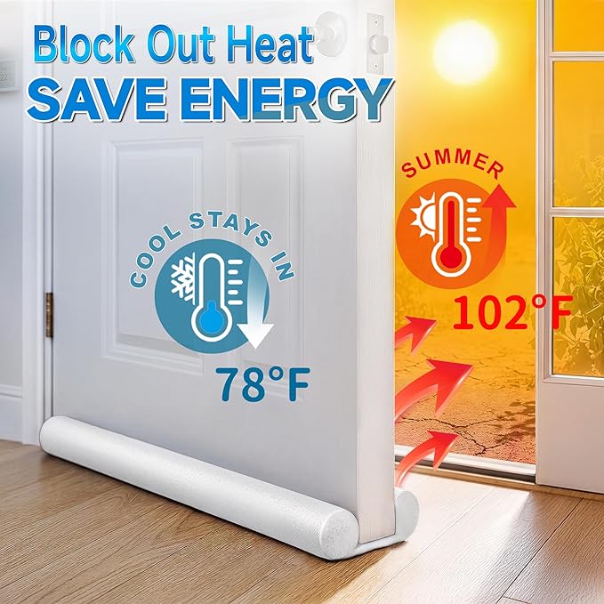 MAXTID Under Door Draft Stopper Cold Air Blocker, Large Doors Seal 36" | Gap - Image 3