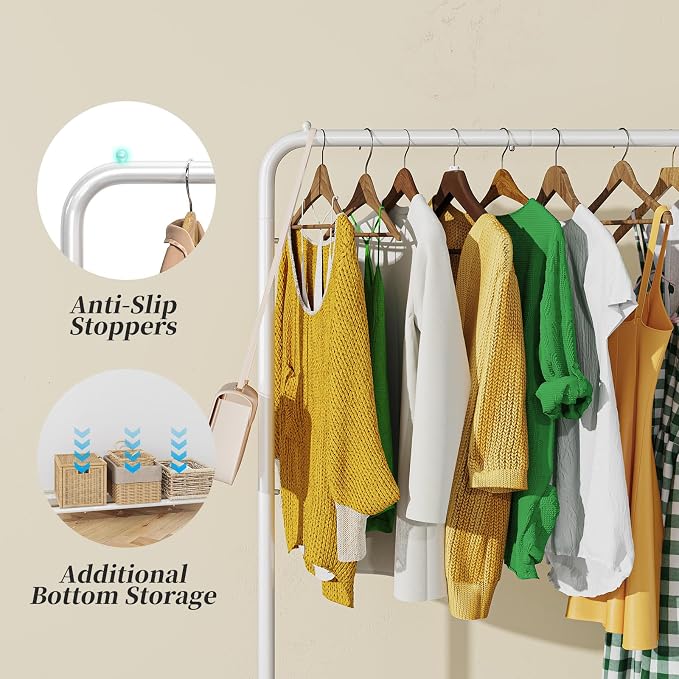 Simple Trending Clothes Clothing Garment Rack, Clothes Organizer, 360° Lockable - Image 6