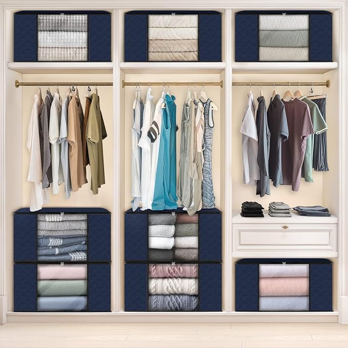 10 Pack Storage Bags for Clothes Blanket Storage Bins - Image 6