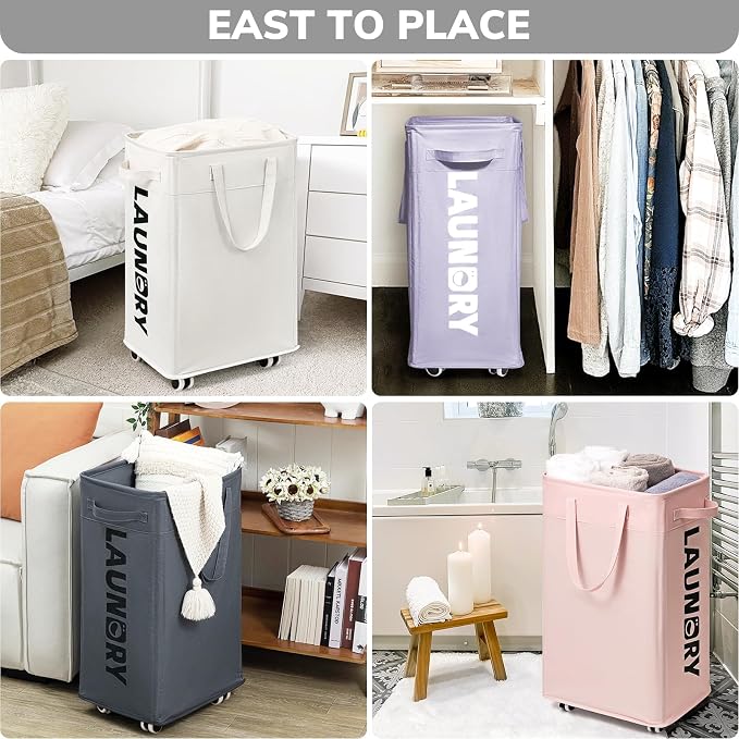 Goodpcik 2-Pack Rolling Laundry Hamper - Image 6