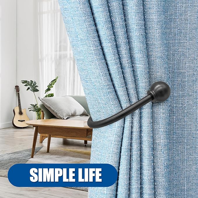 ARNORX Curtain Holdbacks, Decorative French Ball End, Curtain Drapery Holdbacks - Image 8