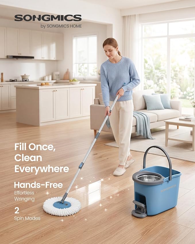 SONGMICS Spin Mop and Bucket Set - Image 2
