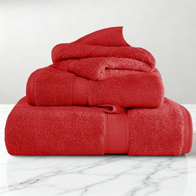 SUPERIOR Egyptian Cotton Ultra Plush & Absorbent, 3 Piece Set, Soft Luxury - Image 2