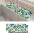2PCS 15" X 5.5" Kitchen Sink Splash Guard Faucet Mat Leaf Super Absorbent Fast by Unknown