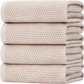 Homaxy 100% Cotton Oversized Waffle Weave Kitchen Towels 4-Pack, Ultra Soft by Homaxy