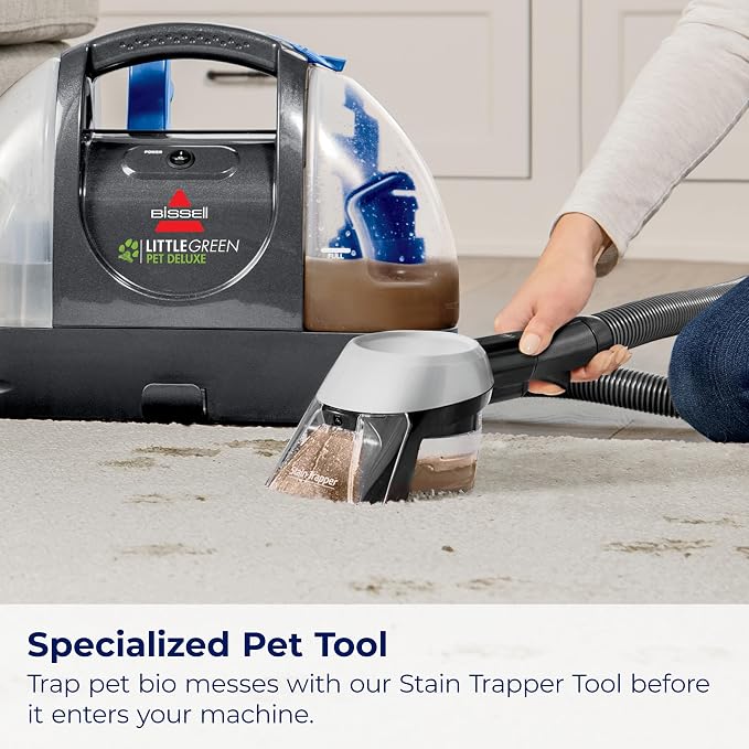 BISSELL Little Green Pet Deluxe Portable Carpet Cleaner - Image 7