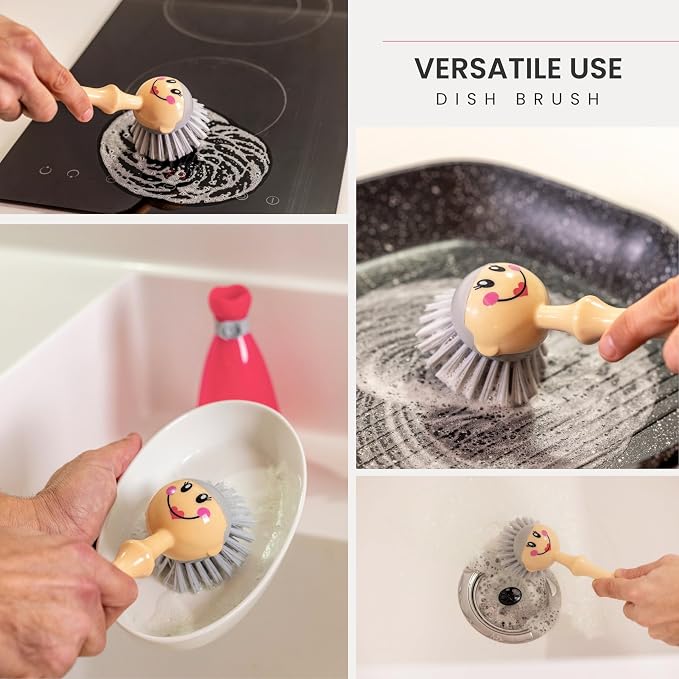 Vigar Dolls Dish Brush with Handle and Holder - Image 5