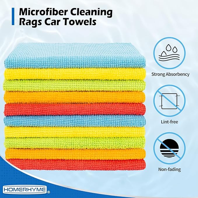 Microfiber Cleaning Cloth, 150 Pack Cleaning Rags Microfiber Towel Bulk - Image 2