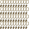 44 Pack Curtain Rings with Clips, Window Clip Rings Curtain Hooks Hangers Clip by Azmoncy