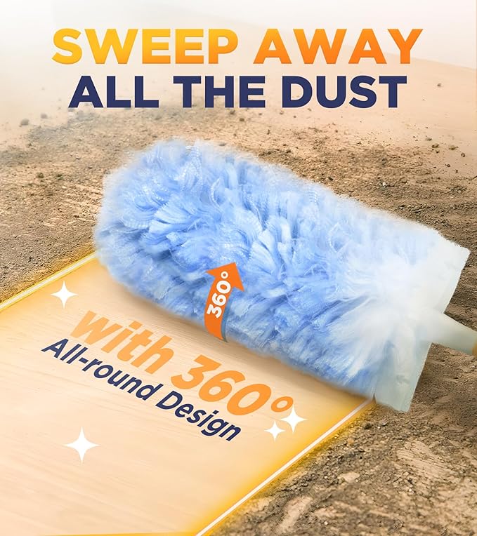 Heavy Duty Duster Refills for Swiffer Duster, 360° Multisurface, 4X Microfibers - Image 2