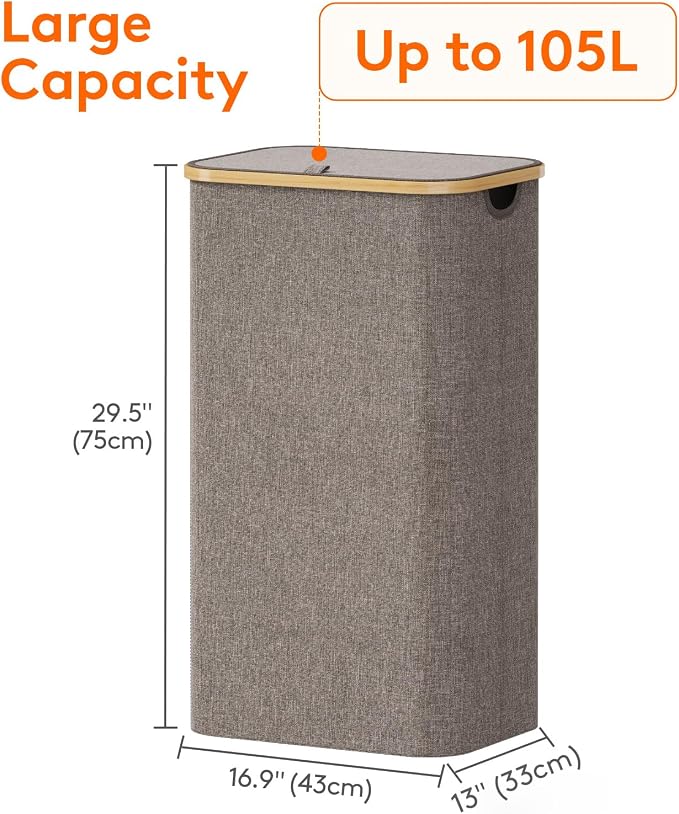 Lifewit 105L Laundry Basket - Image 4