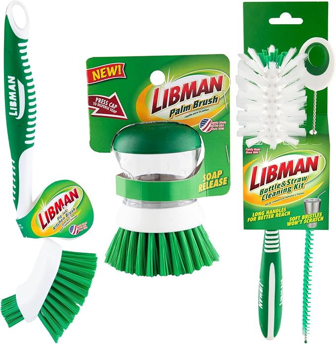Libman Bottle & Dish Kitchen Brush Kit by TheLibmanCompany