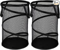 BATTOO 2 Pack Large Collapsible Laundry Basket Foldable Mesh Pop Up Hamper by BATTOO