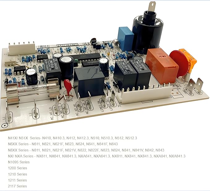628661 Refrigerator AC Power Circuit Board Kit, 2-Way RV Fridge Power Circuit Control Board, Replacement for 2006-2019 N41X N51X N6X N8X N1095 Series,1200,1210,1211