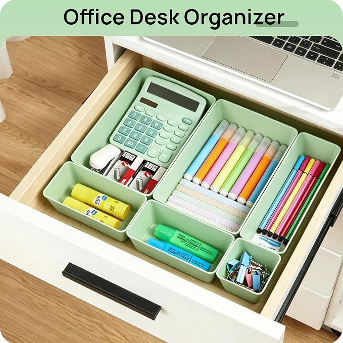 Vtopmart 25 Pack Plastic Drawer Organizers - Image 6