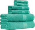 Amazon Basics 6-Piece Oversized Fade-Resistant Towel Set, 100% Cotton, Highly by AmazonBasics