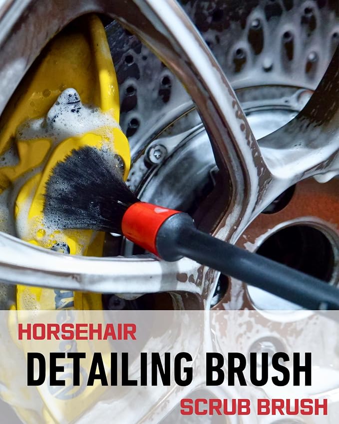 Professional 4 Pack Long Handle Wheel Brush Kit - Image 5