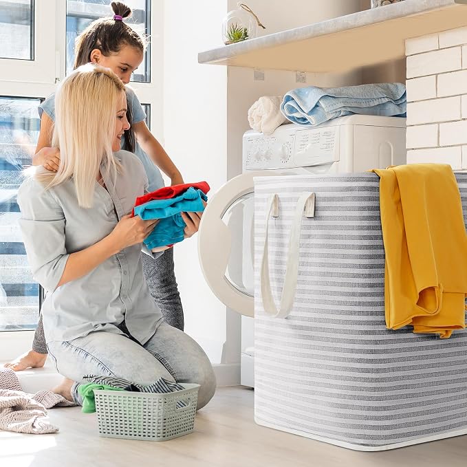 Lifewit 3 Pack Laundry Basket 90L Each, Collapsible Clothes Hamper - Image 8