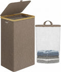 IEGrow Laundry Hamper with Lid, 110L Laundry Basket with Mesh Bags by iEGrow