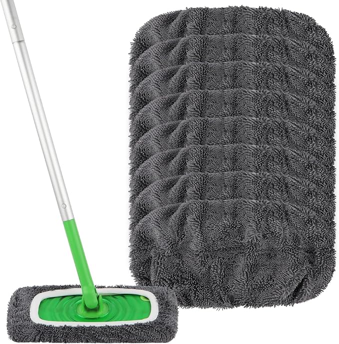 HOMEXCEL Reusable Microfiber Mop Pads Compatible by HOMEXCEL