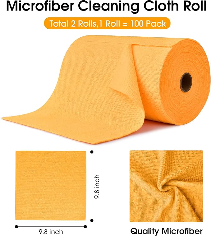 KitchLife Microfiber Cleaning Cloth Roll, 200 Pack - Image 2