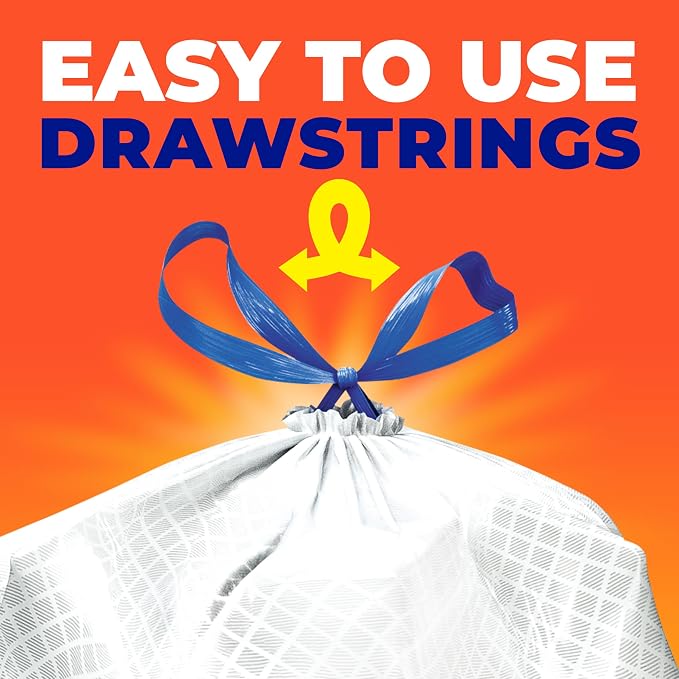 Hefty Ultra Strong Signature Scents 13G Trash Bags, Citrus Spritz, 80ct | 13 - Image 6