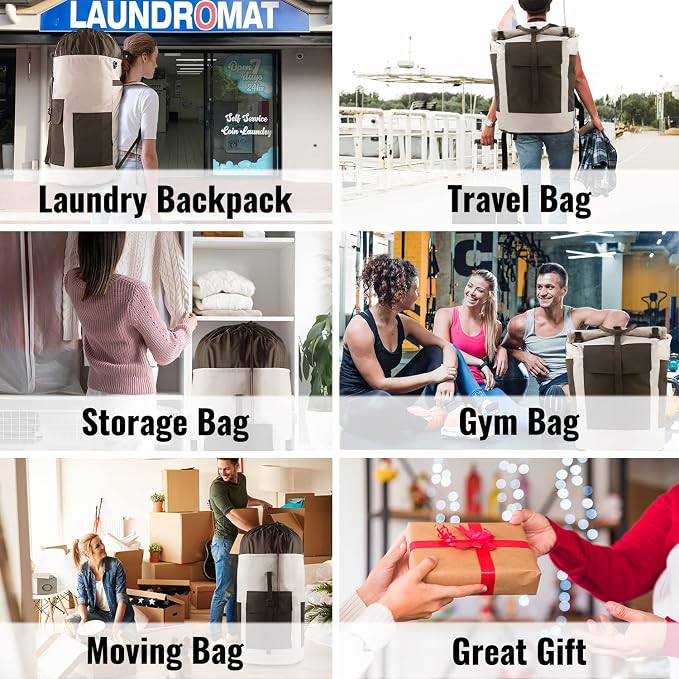 Laundry Backpack Bag 125L Extra Large, Heavy Duty - Image 7