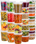120 Sets Plastic Deli Containers - 8oz by JoyServe