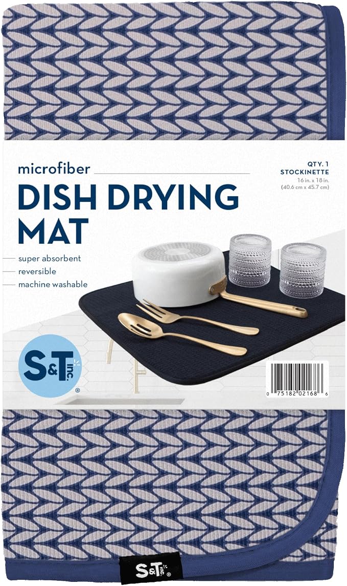S&T INC. Dish Drying Mat, Kitchen Counter Mat - Image 8